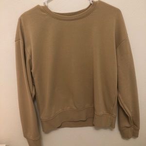 Tan long sleeve tee /S/ forever 21
